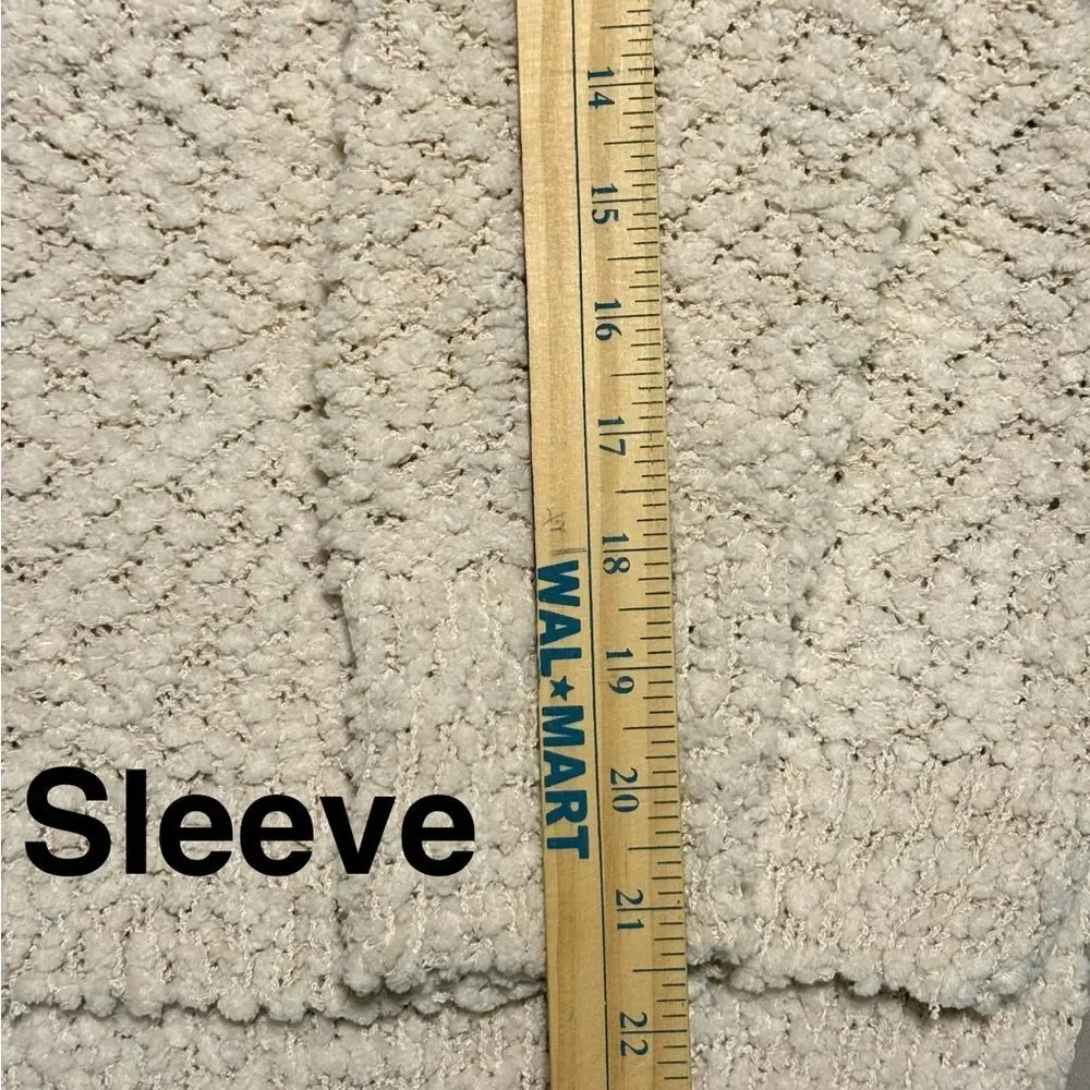 NWT Miracle Beige Textured Crew Neck Sweater - Picture 6 of 8